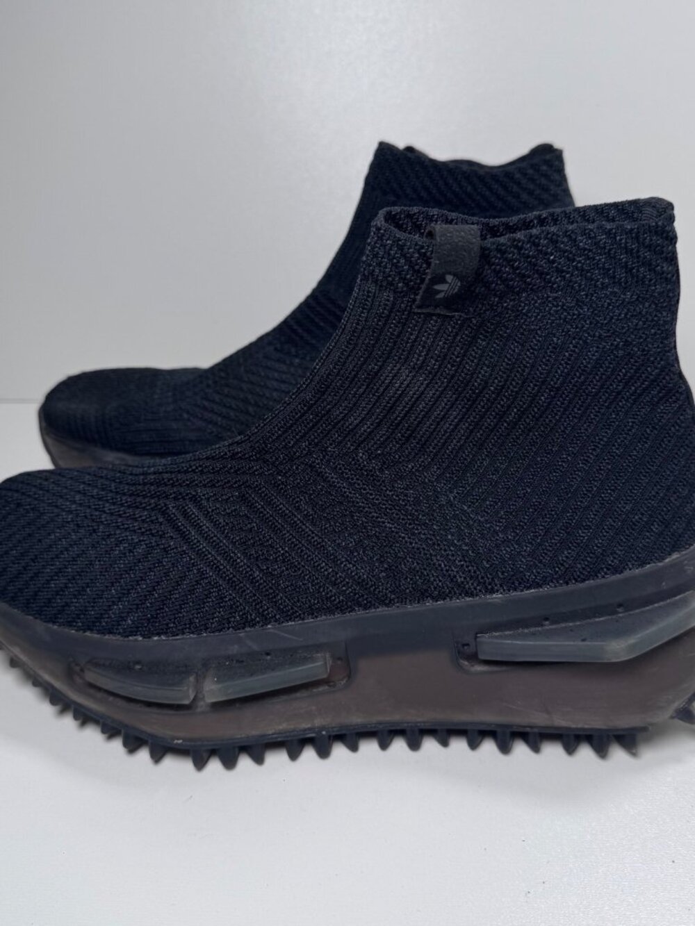 Adidas NMD S1 Sock Black Carbon Women's Primeknit BOOST Sneaker 7.5 Athleisure